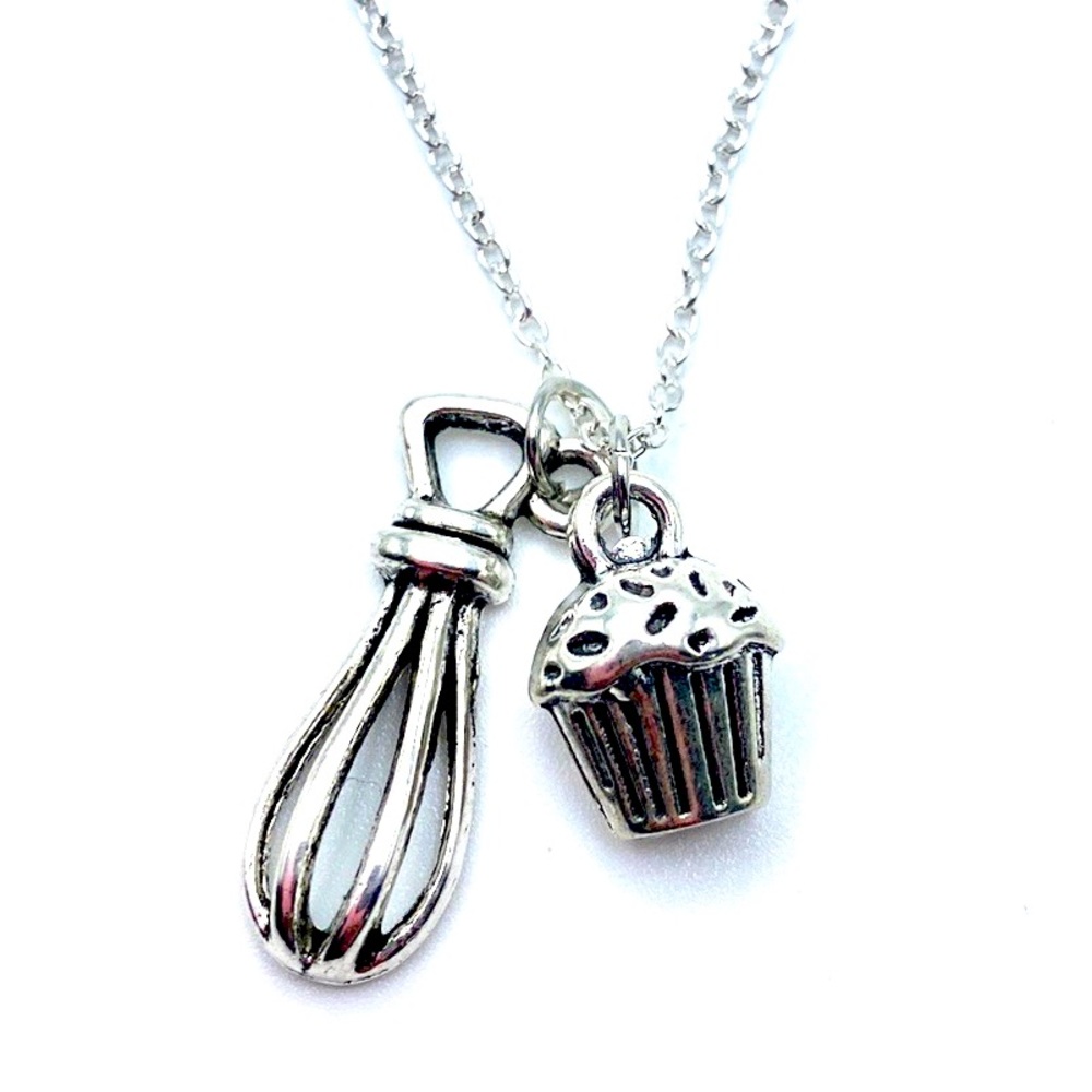 Baker Necklace Pastry Chef Gift Baking Cupcake May Be Personalized